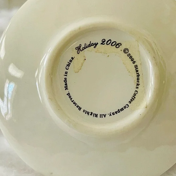 Starbucks Tea Cup Ornament 2006 WISH 
Christmas Ornament Pre owned, no box - Picture 5 of 6